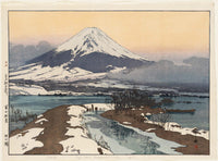 Yoshida Hiroshi, Fuji from Kawaguchi Lake (Kawaguchi-ko), from the series Ten Views of Mount Fuji (Fuji jukkei)