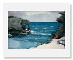 MFA Prints archival replica print of Winslow Homer, Rocky Shore, Bermuda from the Museum of Fine Arts, Boston collection.