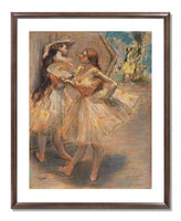 MFA Prints archival replica print of Edgar Degas, Two Dancers in the Wings from the Museum of Fine Arts, Boston collection.