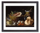Luis Meléndez, Still Life with Bread, Ham, Cheese, and Vegetables