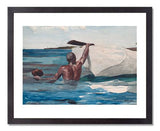 MFA Prints archival replica print of Winslow Homer, The Sponge Diver from the Museum of Fine Arts, Boston collection.