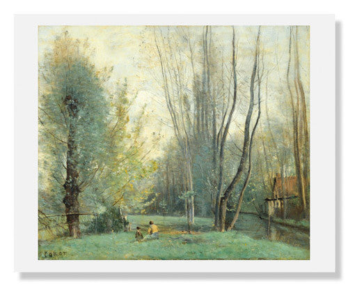 MFA Prints archival replica print of Jean Baptiste Camille Corot, Morning near Beauvais from the Museum of Fine Arts, Boston collection.
