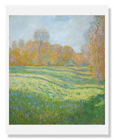 MFA Prints archival replica print of Claude Monet, Meadow at Giverny from the Museum of Fine Arts, Boston collection.