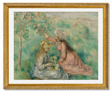 MFA Prints archival replica print of Pierre Auguste Renoir, Girls Picking Flowers in a Meadow from the Museum of Fine Arts, Boston collection.