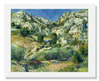 MFA Prints archival replica print of Pierre Auguste Renoir, Rocky Crags at L'Estaque from the Museum of Fine Arts, Boston collection.