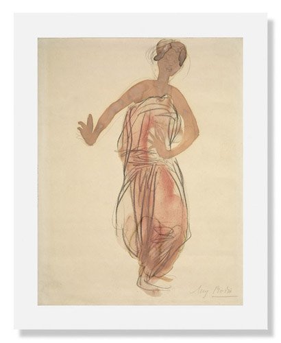 MFA Prints archival replica print of Auguste (René) Rodin, Cambodian Dancer from the Museum of Fine Arts, Boston collection.