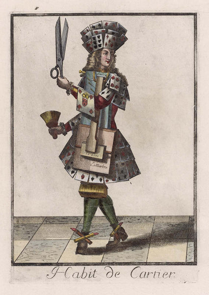 Nicolas de Larmessin II, Costumes Grotesques; Habit de Cartier (card maker)