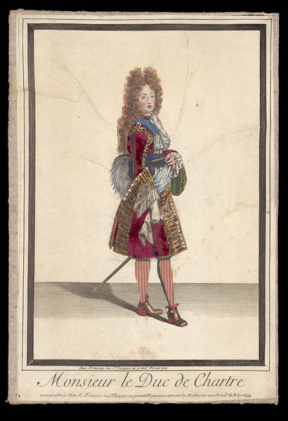 Antoine Trouvain, Monsieur le Duc de Chartre (dressed print)