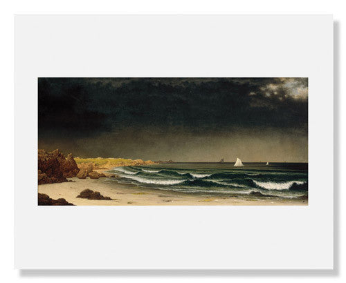 MFA Prints archival replica print of Martin Johnson Heade, Approaching Storm: Beach near Newport from the Museum of Fine Arts, Boston collection.