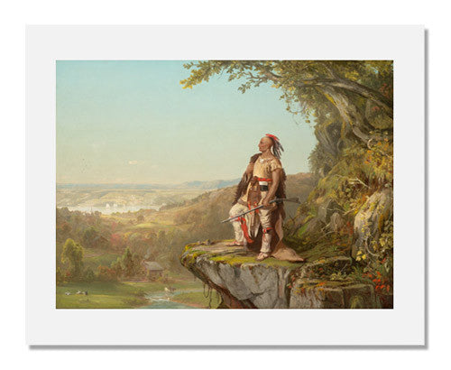 MFA Prints archival replica print of De Witt Clinton Boutelle, Indian Surveying a Landscape from the Museum of Fine Arts, Boston collection.