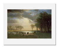 MFA Prints archival replica print of Albert Bierstadt, The Buffalo Trail from the Museum of Fine Arts, Boston collection.