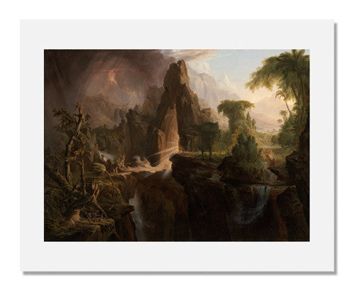 MFA Prints archival replica print of Thomas Cole, Expulsion from the Garden of Eden from the Museum of Fine Arts, Boston collection.