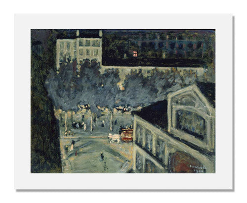【定番】Pierre Bonnard,Le Boulevard Extrieur : Boulevard de Clichy et Angle de la rue de Douai,海外版超希少レゾネ,新品額装付,送料込,wanko 自然、風景画