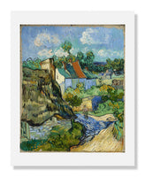 MFA Prints archival replica print of Vincent van Gogh, Houses at Auvers from the Museum of Fine Arts, Boston collection.
