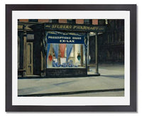 MFA Prints archival replica print of Edward Hopper, Drug Store from the Museum of Fine Arts, Boston collection.