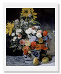 MFA Prints archival replica print of Pierre Auguste Renoir, Mixed Flowers in an Earthenware Pot from the Museum of Fine Arts, Boston collection.