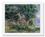 MFA Prints archival replica print of Pierre Auguste Renoir, Landscape on the Coast from the Museum of Fine Arts, Boston collection.