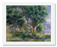 MFA Prints archival replica print of Pierre Auguste Renoir, Landscape on the Coast from the Museum of Fine Arts, Boston collection.