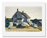 MFA Prints archival replica print of Edward Hopper, House at the Fort, Gloucester from the Museum of Fine Arts, Boston collection.