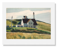 MFA Prints archival replica print of Edward Hopper, Hill and Houses, Cape Elizabeth, Maine from the Museum of Fine Arts, Boston collection.