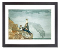 MFA Prints archival replica print of Winslow Homer, Fisherman's Family (The Lookout) from the Museum of Fine Arts, Boston collection.