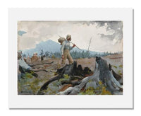 MFA Prints archival replica print of Winslow Homer, The Guide and Woodsman (Adirondacks) from the Museum of Fine Arts, Boston collection.