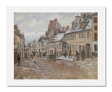 MFA Prints archival replica print of Camille Pissarro, Pontoise, the Road to Gisors in Winter from the Museum of Fine Arts, Boston collection.