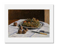 MFA Prints archival replica print of Alfred Sisley, Grapes and Walnuts on a Table from the Museum of Fine Arts, Boston collection.