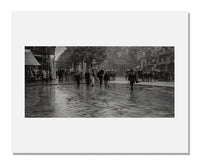 MFA Prints archival replica print of Alfred Stieglitz, A Wet Day on the Boulevard (Paris) from the Museum of Fine Arts, Boston collection.