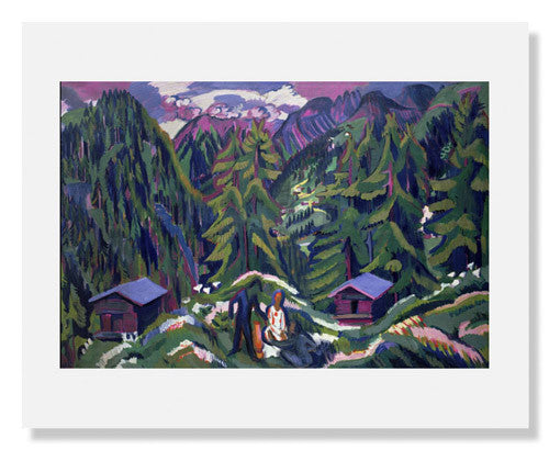 MFA Prints archival replica print of Ernst Ludwig Kirchner, Mountain Landscape from Clavadel from the Museum of Fine Arts, Boston collection.