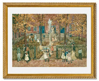 MFA Prints archival replica print of Maurice Brazil Prendergast , West Church, Boston from the Museum of Fine Arts, Boston collection.