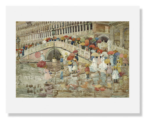 Maurice Brazil Prendergast, Umbrellas in the Rain | MFA Prints