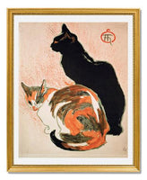 MFA Prints archival replica print of Théophile Alexandre Steinlen, Two Cats from the Museum of Fine Arts, Boston collection.