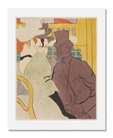 MFA Prints archival replica print of Henri de Toulouse Lautrec, The Englishman at the Moulin Rouge from the Museum of Fine Arts, Boston collection.