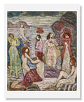 MFA Prints archival replica print of Maurice Brazil Prendergast, Eight Bathers from the Museum of Fine Arts, Boston collection.