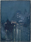 Childe Hassam, Nocturne, Railway Crossing, Chicago