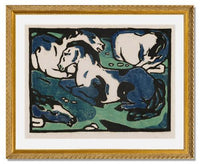 MFA Prints archival replica print of Franz Marc, Horses Resting from the Museum of Fine Arts, Boston collection.