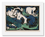 MFA Prints archival replica print of Franz Marc, Horses Resting from the Museum of Fine Arts, Boston collection.