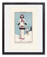 MFA Prints archival replica print of George Barbier, "Pour St. Moritz" from the Museum of Fine Arts, Boston collection.