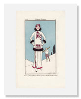 MFA Prints archival replica print of George Barbier, "Pour St. Moritz" from the Museum of Fine Arts, Boston collection.