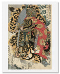 MFA Prints archival replica print of Utagawa Kuniyoshi, Kashiwade no Hanoshi from the Museum of Fine Arts, Boston collection.