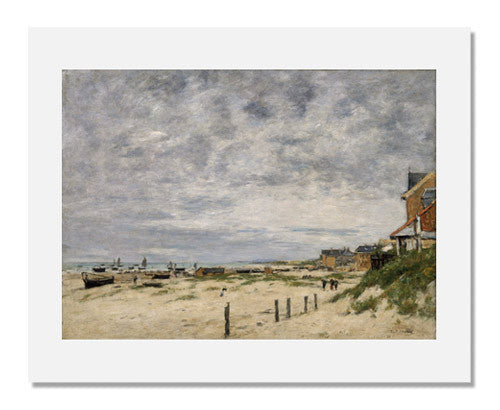 MFA Prints archival replica print of Eugène Louis Boudin, The Inlet at Berck (Pas de Calais) from the Museum of Fine Arts, Boston collection.