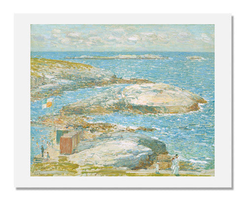 MFA Prints archival replica print of Childe Hassam, Bathing Pool, Appledore from the Museum of Fine Arts, Boston collection.