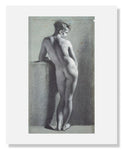 MFA Prints archival replica print of Pierre Paul Prud'hon, Standing Female Nude from the Museum of Fine Arts, Boston collection.