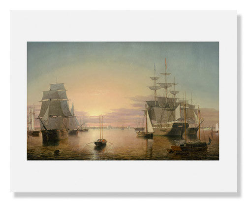 MFA Prints archival replica print of Fitz Henry Lane, Boston Harbor from the Museum of Fine Arts, Boston collection.