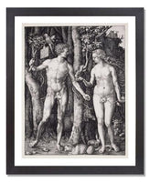 MFA Prints archival replica print of Albrecht Dürer, The Fall of Man (Adam and Eve) from the Museum of Fine Arts, Boston collection.