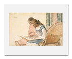 MFA Prints archival replica print of Winslow Homer, Two Girls Looking at a Book from the Museum of Fine Arts, Boston collection.