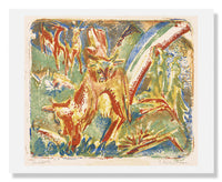 MFA Prints archival replica print of Ernst Ludwig Kirchner, Cows under a Rainbow from the Museum of Fine Arts, Boston collection.