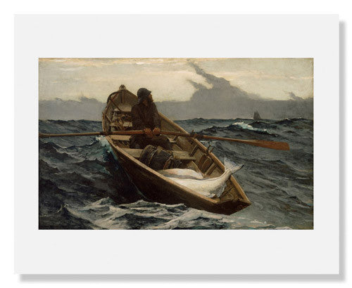 MFA Prints archival replica print of Winslow Homer, The Fog Warning from the Museum of Fine Arts, Boston collection.
