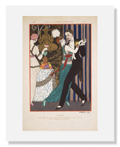 MFA Prints archival replica print of George Barbier, "La Danse" from the Museum of Fine Arts, Boston collection.